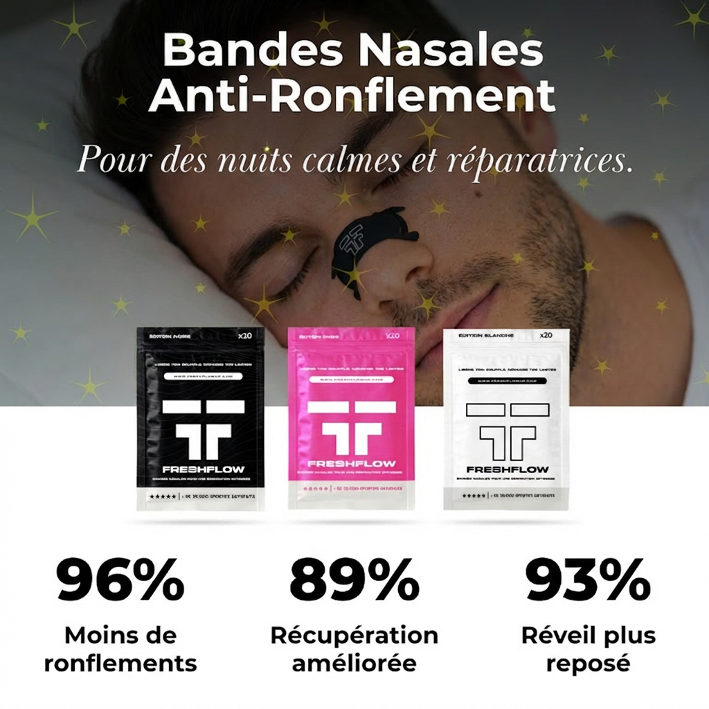 Bandes Nasales Freshflow - Une meilleure respiration